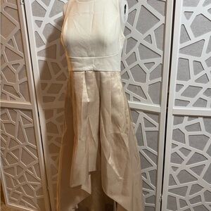 Eliza J Cream Sleeveless Dress